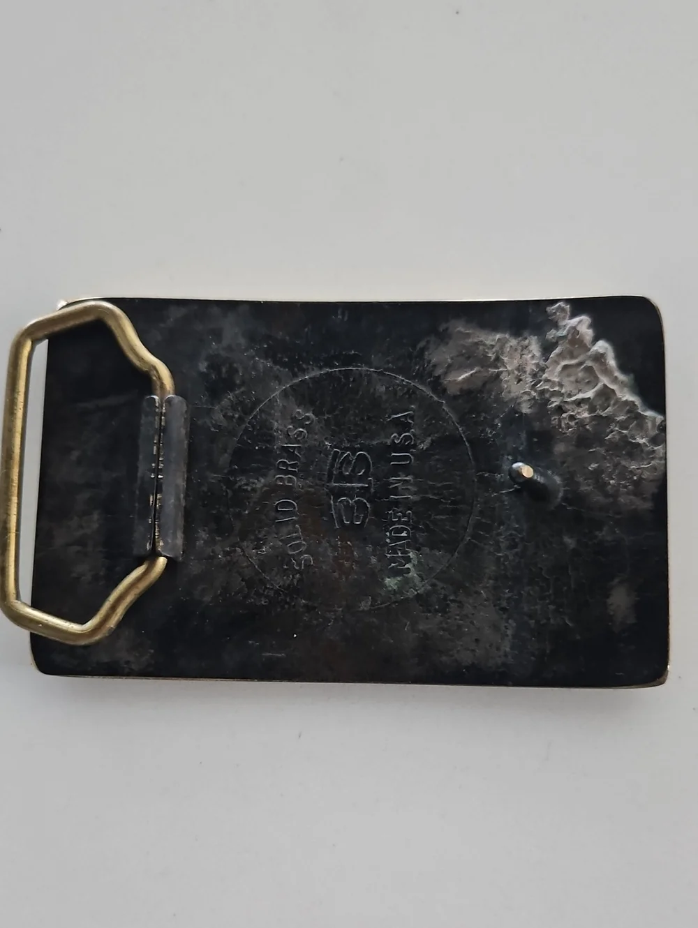 Brass RED MAN Belt Buckle